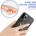 YINHEXI 2 Pcs Transparent Phone Ring Stand Holder, 360 Degree Rotation Cell Phone Ring Holder (Rose Gold & Diamond-1)