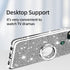 for Moto G Stylus 5G Case (2021), Cute Luxury Glitter Silicone TPU Phone Case with Kickstand, Silver