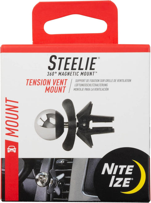 Nite Ize Steelie Tension Vent Mount, Magnetic Phone Mount for Car Vent, Convenient, Adhesive-Free Car Accessories for