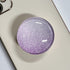 Clear Crystal Collapsible Expanding Mobile Phone Grip Stand Holder for Smartphones and Tablets (Purple Glitter)