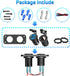 12 Volt USB Outlet Cigarette Lighter Socket: Ouffun 54W Multi QC3.0 Car USB Port with Power Switch for Car Boat RV