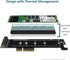 Vantec M.2 NVMe PCIe x4 Low Profile Adapter, 110 Length Support (UGT-M2PC130), Black