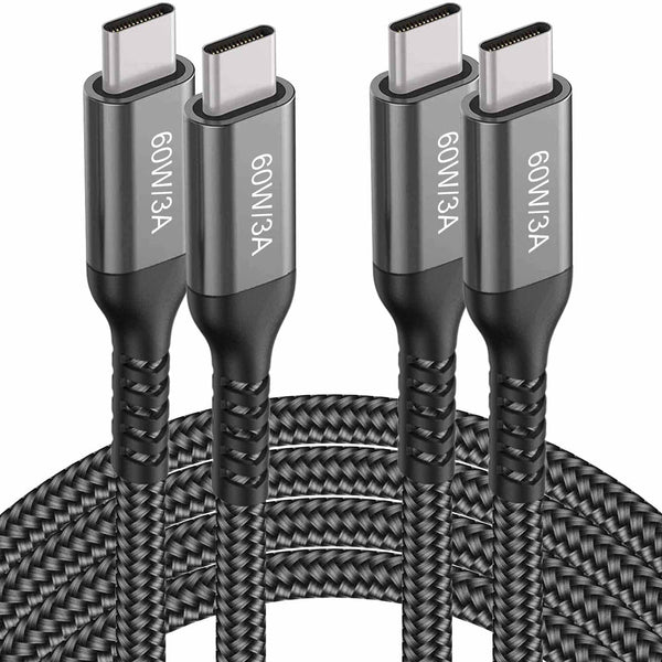 USB-C to USB-C Cable (15FT 2PACK 60W) Long Cable, Fast Charging Cord for iPhone 15 Pro/Samsung Galaxy S23/Google Pixel