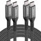 USB-C to USB-C Cable (15FT 2PACK 60W) Long Cable, Fast Charging Cord for iPhone 15 Pro/Samsung Galaxy S23/Google Pixel