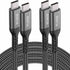 USB-C to USB-C Cable (15FT 2PACK 60W) Long Cable, Fast Charging Cord for iPhone 15 Pro/Samsung Galaxy S23/Google Pixel