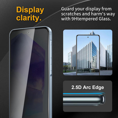 3 Pack Privacy Screen Protector for Samsung Galaxy A55 5G/A35 5G with 3 Pack Camera Lens Protector