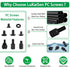 350PCS Computer Screws Assortment Kit, Black Carbon Steel Screws for SSD Hard Drive, Motherboard, ATX Case