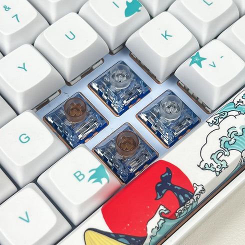 Kailh Box lslet Pro Silent Switch, Deep Sea Silent Linear 3-Pin for Mechanical Keyboard (45 Pcs)