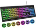 Atelus Large Print Backlit Keyboard, USB Wired Computer Keyboard, Full Size Keyboard with