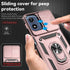 Moto G 5G 2024 Case with Slide Camera Cover, HD Screen Protector, Military Grade Drop Tested Magnetic Ring Holder