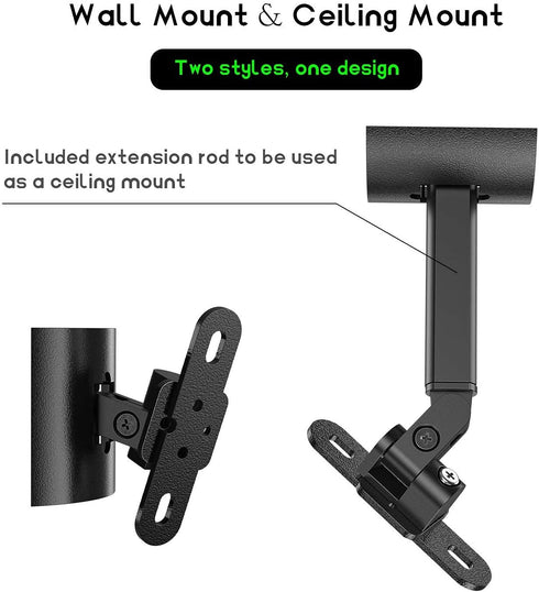 Wall and Ceiling Mount for Bose 161, Bose 151 SE Environmental Speakers, Adjustable Mounting Bracket Compatible with