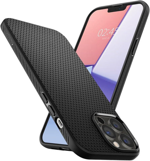 Spigen 13 (2021) Liquid Air Designed for iPhone Pro Max Case - Matte Black