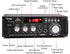 Facmogu 298A Max 300Wx2 Wireless Bluetooth 5.0 Stereo Audio Amplifier, 2 Channel Receiver with Bass & Treble Control,