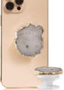 CRYSTALFY Grips by Perfectly Imperfect White Druzy Crystal Phone Grip Holder & Expanding
