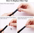 StylusHome Stylus Pens for Touch Screens (6 Pcs) - 2 in 1 Fiber Tips Capacitive Stylus with 12 Extra Tips