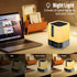 Night Light Bluetooth Speaker, HD Stereo Sound, Wireless Alarm Clock with Multicolor Changing Bedside Lamp