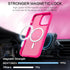 BENTOBEN iPhone 13 Pro Case - Hot Pink Translucent Matte, Slim Shockproof, Compatible with MagSafe, 6.1" Protective