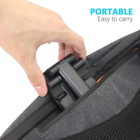 Folding Desktop Phone Stand, Adjustable Height Mobile Phone Holder for Desk, Office, Compatible with All Phones 4-10’’