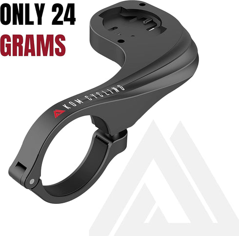 KOM Cycling Wahoo Elemnt Mount Compatible with Multiple Wahoo Computers - Out Front Computer Mount (Black)