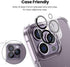 Tensea 3Pcs Tempered Glass Camera Screen Protector for iPhone 14 Pro/Pro Max, HD Clear, Full Edge to Edge, Case
