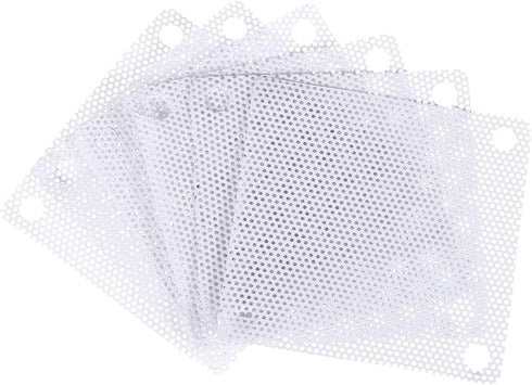 MECCANIXITY 6PCS PC Dust Filter, 50x50mm PVC Computer Case Cooler Dustproof Mesh Cover for Computer Chassis Speakers,