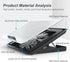 ICE COOREL Aluminum Laptop Cooling Pad 2023 Upgrade, Stand with 7 Height Adjustable, for 12-15.6 Inch Laptops