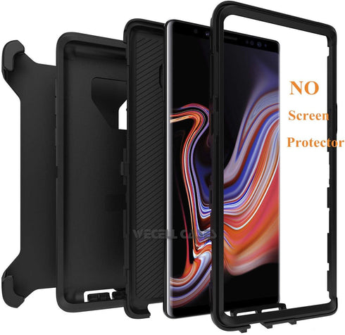 Defender Case for Samsung Galaxy Note 9, Heavy Duty Drop Protection, Tough Rugged TPU Hybrid Hard Shell Case (Aqua)