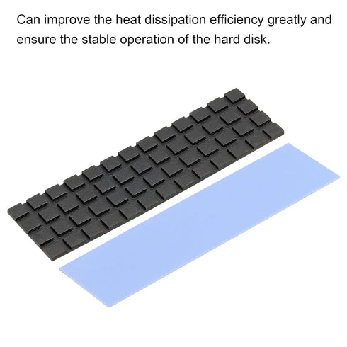 MECCANIXITY Copper Heatsink Coated Graphene 70x20x1.5mm with Thermal Pad for M.2 SSD Computer CPU, Laptop Cooler