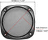 uxcell Speaker Grill Cover 5 Inch, 138mm Mesh Decorative Square Subwoofer Guard Protector, Black