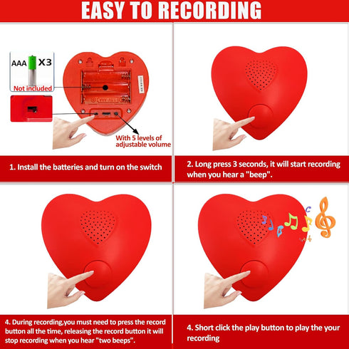JRGKJCP 5min Voice Recorder for Stuffed Animal, Personal Voice Message Recordable Sound Recorder Chips Module