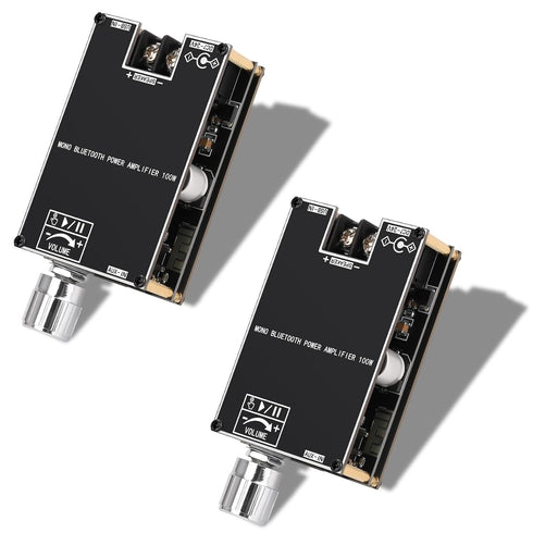 Daakro 2PCS ZK-1001B Bluetooth Amplifier Board,100W Mono Channel Amp Board with TWS
