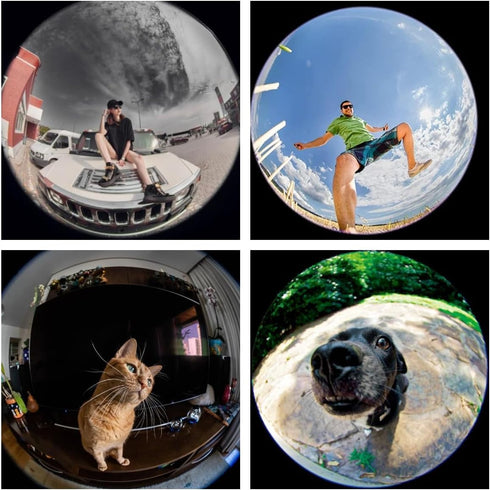 Fisheye 235° Fish Eye Lens | Universal HD Phone Fisheye Lens for iPhone and Android Smartphones