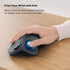 Nulea Wireless Trackball Mouse, Rechargeable Ergonomic, Easy Thumb Control, Precise & Smooth Tracking, 3 Device Connection (Bluetooth or USB), Compatible for PC, Laptop, iPad, Mac, Windows, Android
