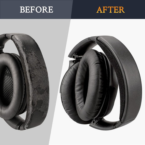 SOULWIT Ear Pads Cushions + Headband + Silicone Earpads Cover, Replacement Kit for Bose QuietComfort 35 QC35, QC35 ii