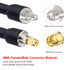 XRDS -RF SMA Cable - SMA Extension Cable, Low Loss KMR400 SMA Male to Female for 3G 4G LTE, 35FT