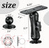 LOKTENWO 1.5" 5.7" Humminbird, Aluminum Alloy Fish Finder Mount Base with C Size Ball Rectangle Plate & Medium Arm
