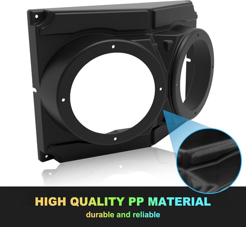 SAUTVS UTV Speakers Pod Enclosure for RZR, Waterproof Universal 6.5" Overhead Speaker Pods Box for Polaris RZR