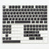 114 Keys PBT Doubleshot WOB Keycaps Cherry Profile Black Keycap Set for 61/64/87 Cherry MX Switches Mechanical Keyboard