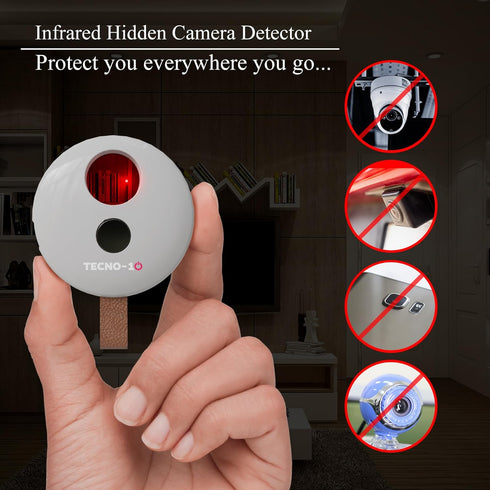 Hidden Camera Detectors SpyFinderX, Portable Pocket Sized Spy Camera Finder for Hotel, Travel, Office
