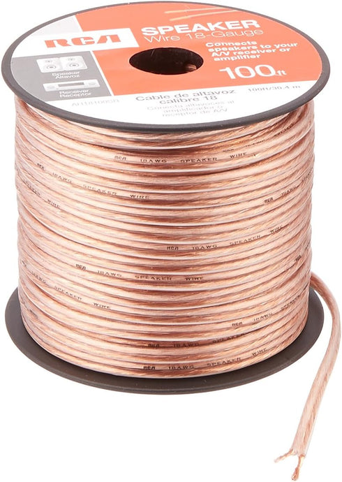 RCA AH18100SR 18-Gauge Speaker Wire - 100 Feet