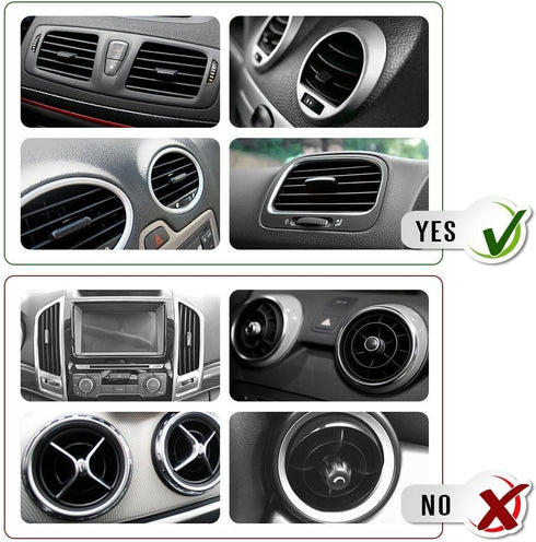 Magnetic Phone Car Mount Holder, eTECH Universal Air Vent (Black)