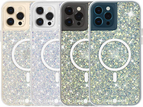 Case-Mate TWINKLE Case for iPhone 12 and 12 Pro (5G) - Compatible with MAGSAFE, 10 ft Drop Protection, Stardust