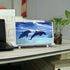 12" Mobile Phone Screen Magnifier, 3D HD Projector Screen for Movies, Foldable Stand, Supports All Smartphones (White)