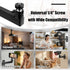 CroBlissful 1/4 Inch 360 Setup Projector Stand, Wall and Mini Ceiling Mount with Thread, Degree Rotation, Adjustable
