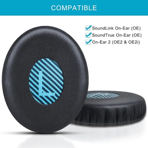 Ear Pads Replacement for Bose On-Ear 2 Headphones, GVOEARS Ear Cushion Pad for Bose OE2 / OE2i / SoundTrue On-Ear/SoundLink On-Ear Wireless Headphones, Durable & Longer Lasting (Blue Pad)