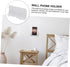 ARTIBETTER Shelf Hooks Adhesive Phone Holder Wall Phone Mount for Charging Wall Tv Remote Stand Bedside Shelf White
