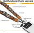 Icycay Phone Lanyard Crossbody, Boho Cell Phone Strap for Around The Neck Adjustable, Bohemian Teacher Anti Theft Cute