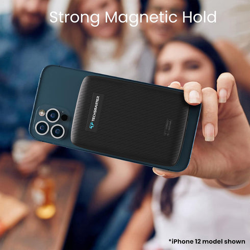 TECHSMARTER 10000mAh Magnetic Wireless Power Bank, 18W USB-C PD Portable Phone Charger, Compatible with iPhone 12, 13,
