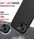 Diverbox Heavy Duty iPhone 13 Case (Black) - Shockproof, Dropproof, with Tempered Glass & Camera Lens Protectors.