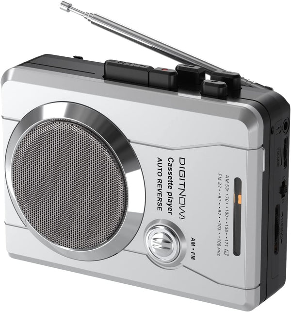 Mersoco Portable Cassette Player Recorder, Vintage AM FM Radio, Handheld Compact Cassette Player